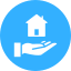 Graphic of a hand holding a house, depicting real estate business benefits from Local Service Ads - Direct Strategies